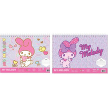 Hello Kitty My Melody Διάφορα Σχέδια Μπλοκ Ζωγραφικής A4 40 Φύλλων με Αυτοκόλλητα 490141