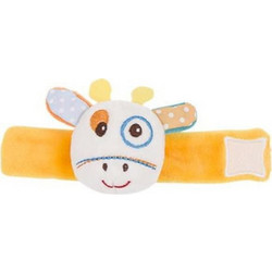 KikkaBoo Giraffe Υφασμάτινη Κουδουνίστρα Βραχιόλι για Νεογέννητα