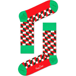 Happy Socks Filled Optic Ανδρικές Κάλτσες Ψηλές Πολύχρωμες FIO01-4350