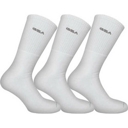 GSA Ανδρικές Κάλτσες Ψηλές Λευκές 3Pack 8181003-02