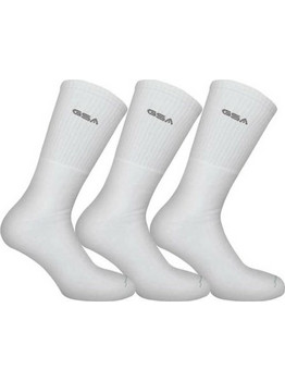 GSA Ανδρικές Κάλτσες Ψηλές Λευκές 3Pack 8181003-02