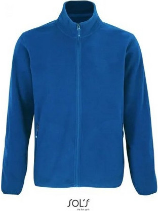 Sol's Ανδρική Ζακέτα Fleece με Φερμουάρ Μπλε 03823