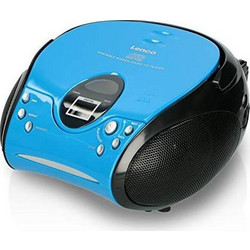 Lenco SCD-24 Φορητό Ράδιο CD Player με MP3 Μαύρο Γαλάζιο