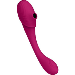 Shots Vive Mirai Double Ended Vibrator Κλειτοριδικός Δονητής 23.4cm Ροζ