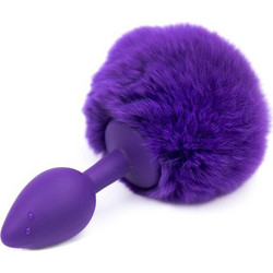 LateToBed Afterdark Pompon Small Πρωκτική Σφήνα 7cm Μωβ