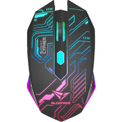 Alcatroz X-Craft Cypher Ενσύρματο Gaming Ποντίκι RGB 2400 DPI Black