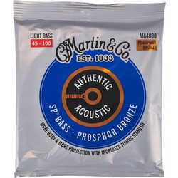 Martin Guitar MA4800 Σετ 4 Χορδές Ακουστικού Μπάσου Phosphor Bronze 45-100" Light Tension