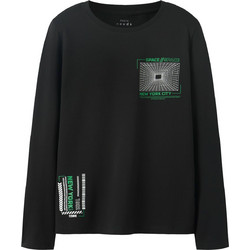 Name It Παιδικό T-Shirt Μακρυμάνικο Μαύρο Πράσινο 13224969
