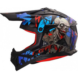 LS2 MX708 Fast II Zombie II Black Red Blue Κράνος Μηχανής Motocross 1450gr