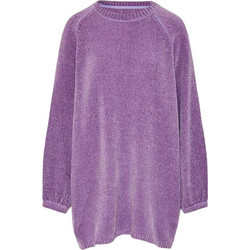 Funky Buddha Mini Καθημερινό Φόρεμα Πλεκτό Λιλά FBL012-101-13