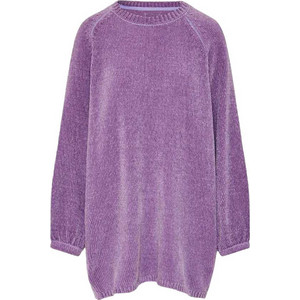 Funky Buddha Mini Καθημερινό Φόρεμα Πλεκτό Λιλά FBL012-101-13 Funky Buddha Mini Καθημερινό Φόρεμα Πλεκτό Λιλά FBL012-101-13