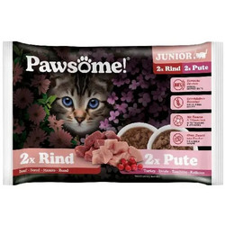 Pawsome Junior with Beef in Sause 4x85gr