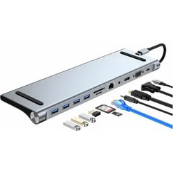 Andowl Q-HU990 USB-C Docking Station με HDMI PD Ethernet