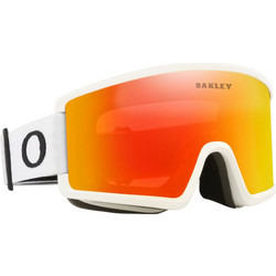 Oakley Target Line L OO7120-07 Μάσκα Σκι & Snowboard Ενηλίκων Λευκή με Φακό Καθρέπτη Πορτοκαλί