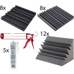 t.akustik Rehearsal Room S Basic Diffuser Set Grey