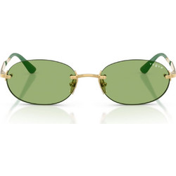 Vogue VO4342S 280/2 Γυναικεία Γυαλιά Ηλίου Οβάλ Μεταλλικά Χρυσά με Πράσινο Φακό