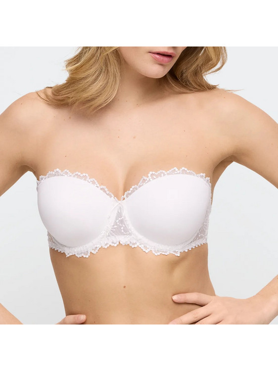 Primadonna Σουτιέν Strapless με Ελαφριά Ενίσχυση με Μπανέλα Λευκό 0101338NAT