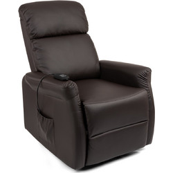 SuperOrtho Πολυθρόνα Relax Ανακλινόμενη Δερματίνη RELAX MOCCA