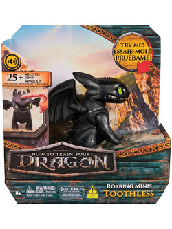 Spin Master How to Train Your Dragon Roaring Minis Toothless Φιγούρα Δράσης για 4+ Ετών