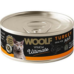 Woolf Wildcat Ultimate Adult Gluten Free Pate with Turkey 85gr