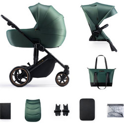 Kinderkraft Prime 2 Καρότσι Μωρού 2 σε 1 Dark Green