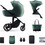 Kinderkraft Prime 2 Καρότσι Μωρού 2 σε 1 Dark Green
