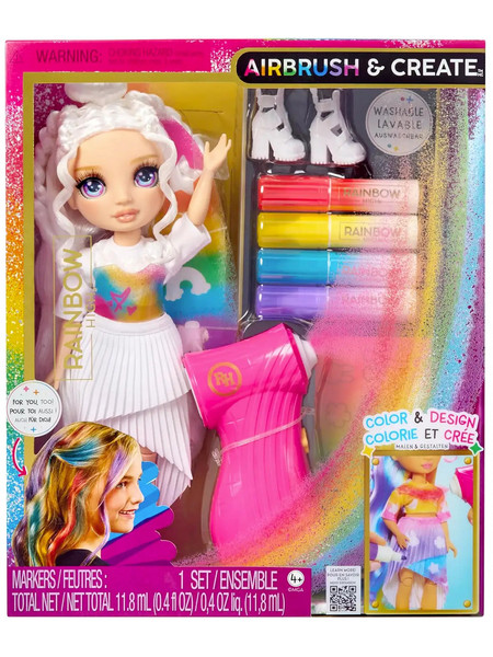MGA Entertainment Rainbow High Airbrush & Create Purple Eyes