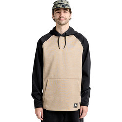 Burton Ανδρικό Φούτερ Fleece με Κουκούλα & Τσέπες Μπεζ 220241E4M