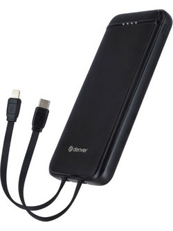 Denver PQCA-10320 Power Bank 10000mAh 20W με Θύρα USB-A & Θύρα USB-C Power Delivery Black