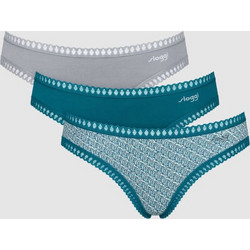 Sloggi Go Crush Mini Βαμβακερά Γυναικεία Slip 3Pack 10219685-V022