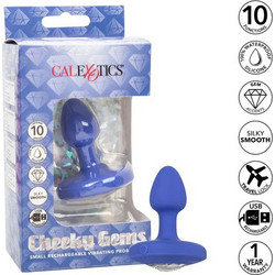 CalExotics Cheeky Gems Small Πρωκτική Σφήνα Diamond Plug Μπλε