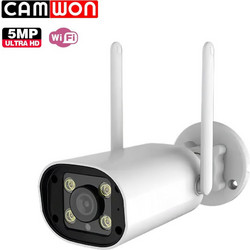 Camwon WIP-SB500AB IP Κάμερα Ασφαλείας Wi-Fi 5MP 2.7mm Αδιάβροχη Νυκτός με Αμφίδρομη Επικοινωνία