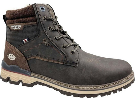 Dockers Ανδρικά Μποτάκια Δερμάτινα Σοκολατί 53TA101-650360