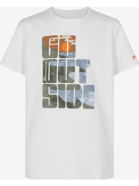 Outventure Παιδικό T-Shirt Κοντομάνικο Λευκό 135038-00