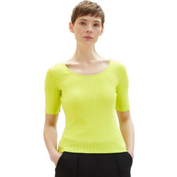 Tom Tailor Γυναικεία Πλεκτή Μπλούζα Lime 1035388-24702