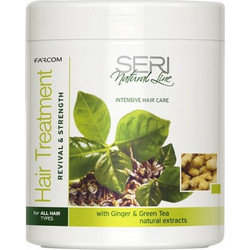 Farcom Seri Natural Line Ginger & Green Tea Μάσκα Μαλλιών για Επανόρθωση 1lt