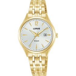 Lorus Γυναικείο Ρολόι με Χρυσό Μεταλλικό Μπρασελέ RJ204CX9