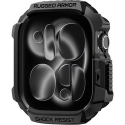 Spigen Rugged Armor V2 Πλαστική Θήκη με Λουράκι για Apple Watch 11 / 10 46mm Μαύρη
