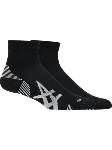 ASICS Cushion Ανδρικές Κάλτσες Κοντές με Σχέδια Μαύρες 2Pack 3013B358-002