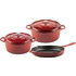 Hosse Kitchen Σετ Μαγειρικά Σκεύη από Ανοξείδωτο Ατσάλι 3τμχ 3800446850283