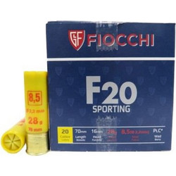 Fiocchi F20 Sporting Φυσίγγια Συγκέντρωσης 20Cal 70mm 28gr 25τμχ
