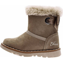 Chicco Παιδικά Μποτάκια Καφέ Suede με Φερμουάρ & Γούνα 72033-590