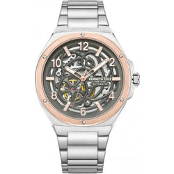 Kenneth Cole Ανδρικό Ρολόι Αυτόματο με Ασημί Μεταλλικό Μπρασελέ KCWGY0046303