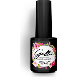 Gellie Rubber Steel Top Coat Ημιμόνιμο Βερνίκι Νυχιών 10ml