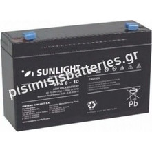 Sunlight SPA6-10 Μπαταρία VRLA 6V 10Ah