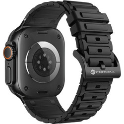 Forcell F-Design FA06 Λουράκι Σιλικόνης Black (Apple Watch 42 / 44 / 45 / 49mm)