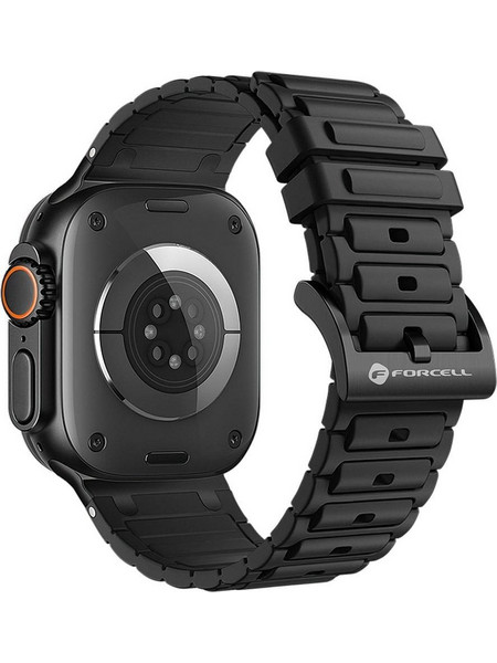Forcell F-Design FA06 Λουράκι Σιλικόνης Black (Apple Watch 42 / 44 / 45 / 49mm)