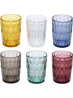 Guzzini Ποτήρια Νερού Γυάλινα Vanity 480ml 6τμχ
