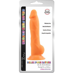 CalExotics Rick Ρεαλιστικό Dildo με Βεντούζα & Όρχεις 22.7cm Πορτοκαλί