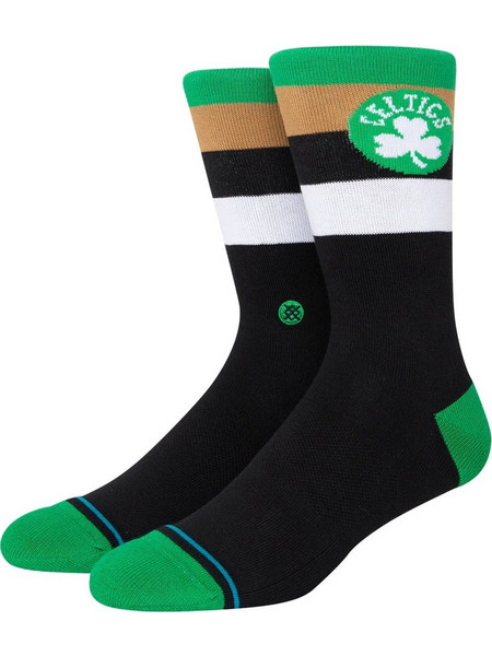 Stance X NBA Celtics Stripe Ανδρικές Κάλτσες Ψηλές με Σχέδια Πολύχρωμες A555C22CEL-GRN
